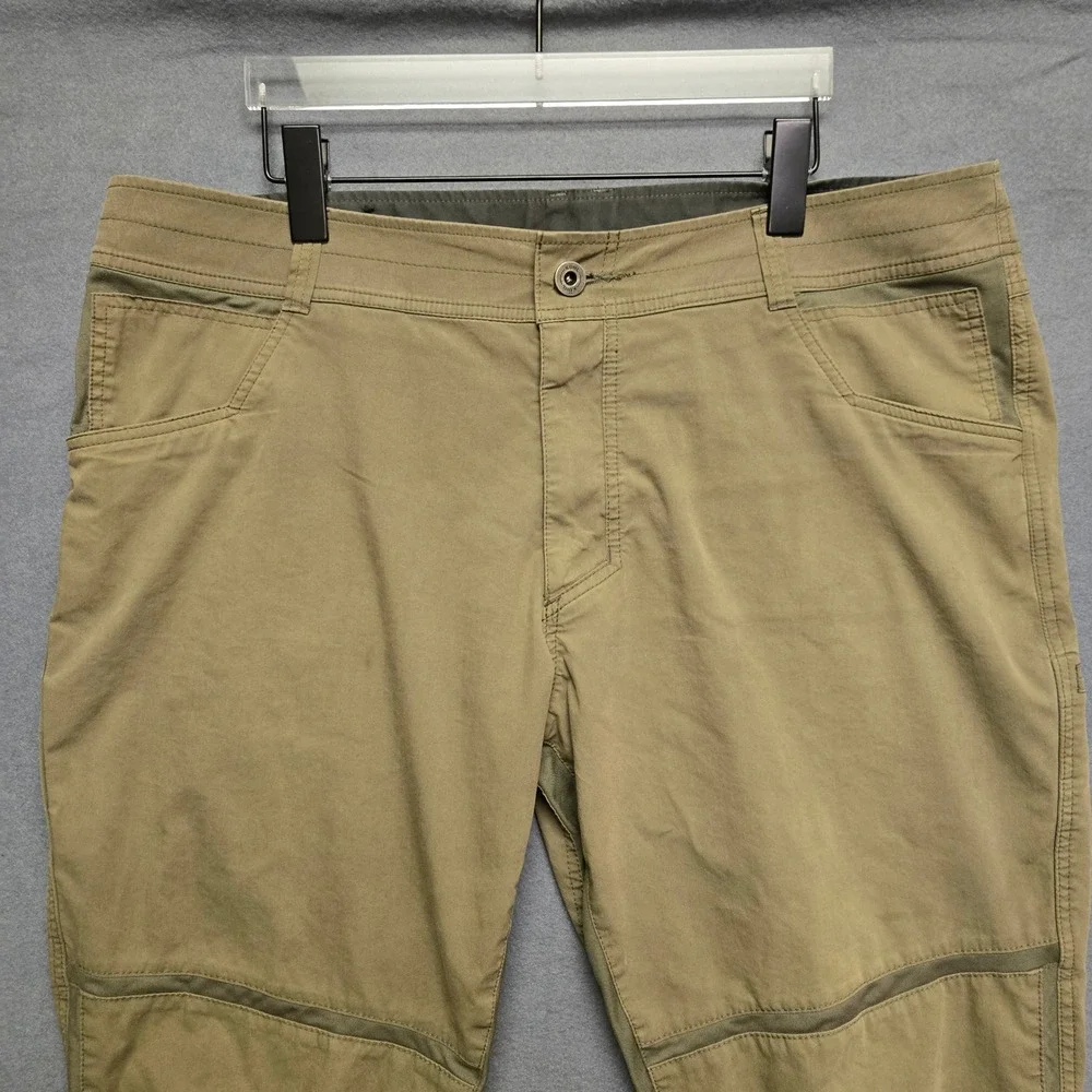 KUHL Free Radikl Hiking Pants 38x30 Khaki Tan Stretch Enduro Cargo Outdoor